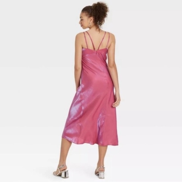 Women’s Wild Fable Iridescent Maxi Slip Dress NWT - Picture 4 of 7